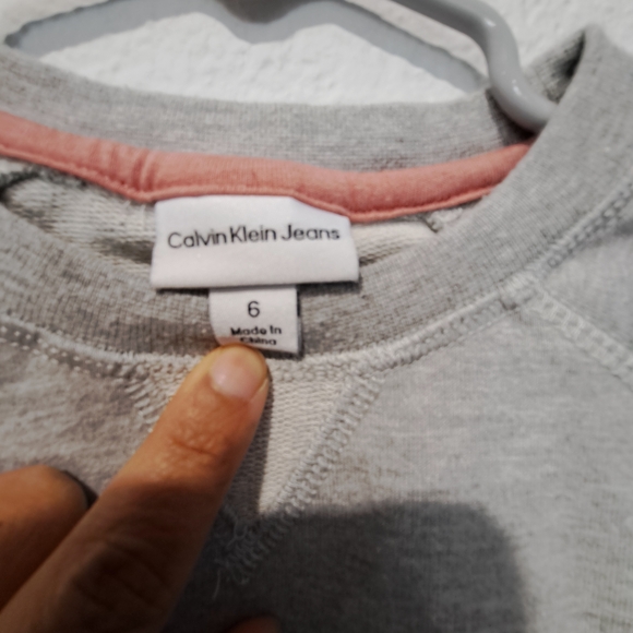 Calvin Klein Kids Gray Sweatshirt - Picture 2 of 3